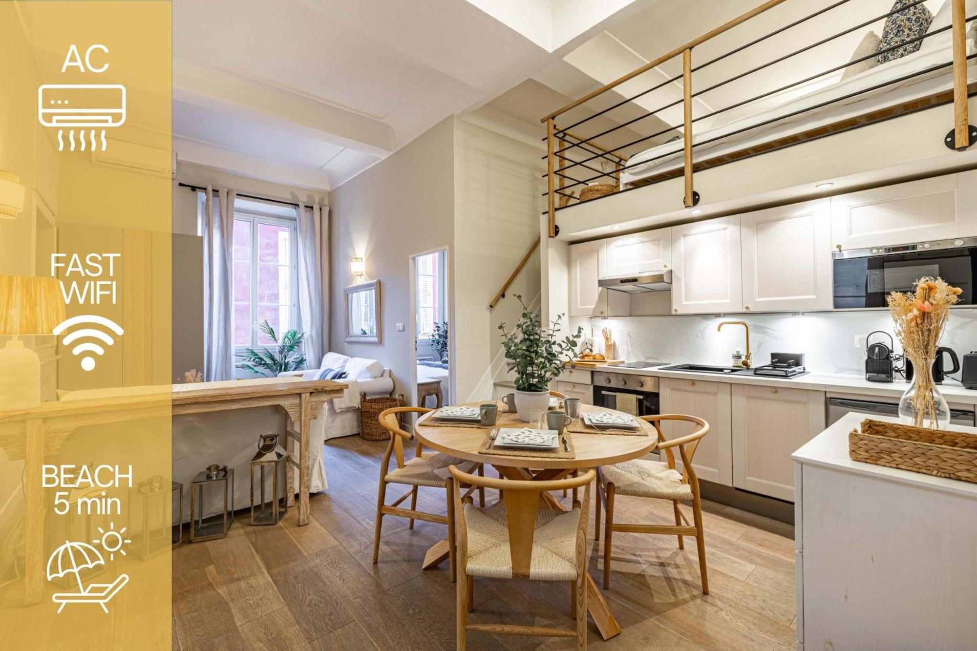 New!Chic Oasis Apt, Heart Of Nice, Family Friendly, Walking To The Beach! Exteriér fotografie